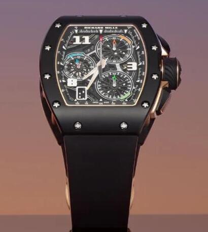 Best Richard Mille RM 72-01 Automatic Winding Lifestyle Flyback Chronograph Black TZP ceramic Replica Watch